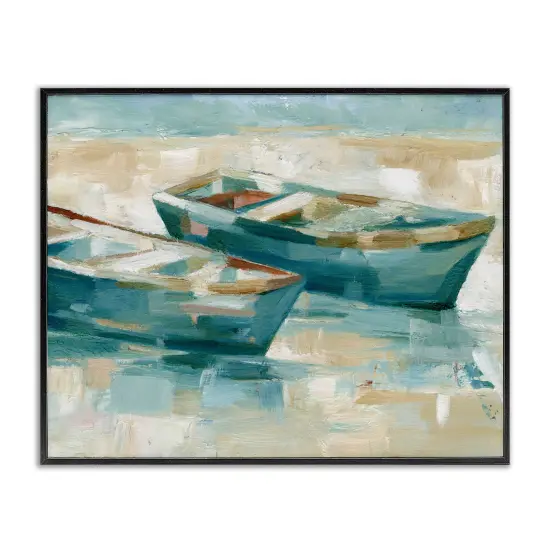 Stupell Industries Two Boats Abstraction Framed Giclee Wall Art Design by Ethan Harper {1}