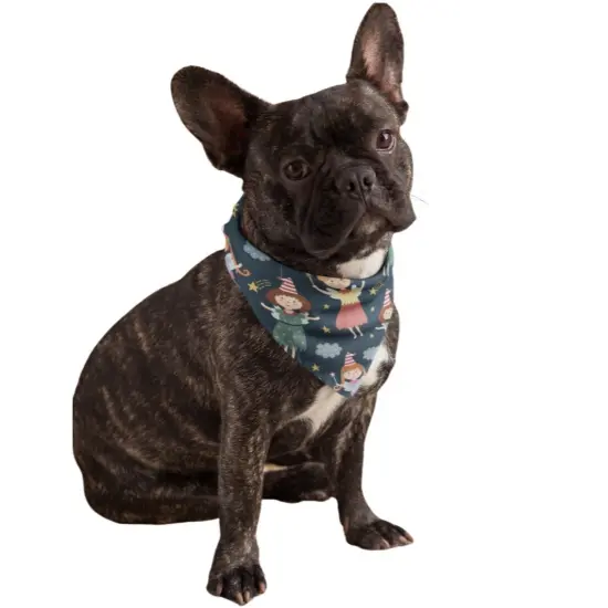 Mechaly Cotton Funny Dog Bandana with Designs Durable Birthday Pet Scarf {2}