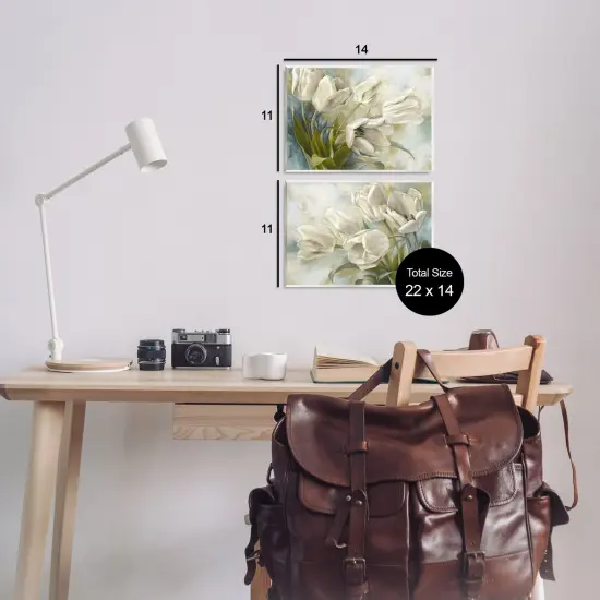 Stupell Industries Tulips Curved Left & Right 2pc Wall Plaque Art Set Design by Igor Levashov {3}