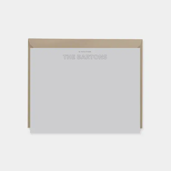 Outline Type Note Cards III {1}