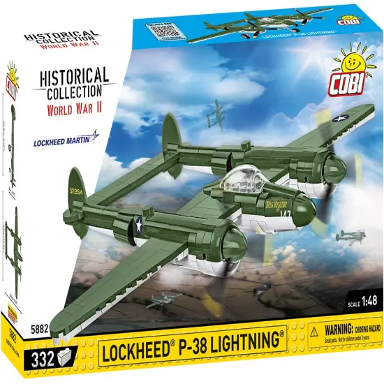 COBI Historical Collection WWII Lockheed&reg; P-38 LIGHTNING&reg; Plane {1}