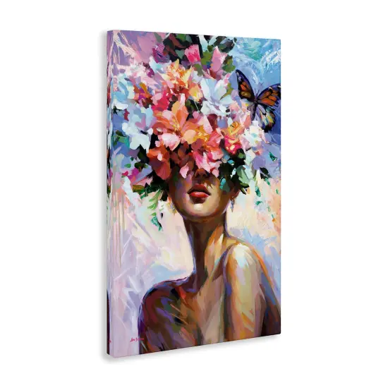 Stupell Industries Surrounded By Florals Canvas Wall Art Design by Leon Devenice {3}