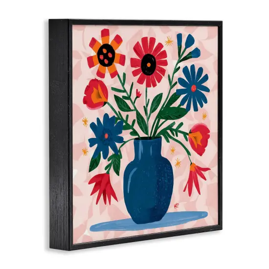 Stupell Industries Vibrant Mixed Flowers Framed Giclee Wall Art Design by LSR Design Studio {3}