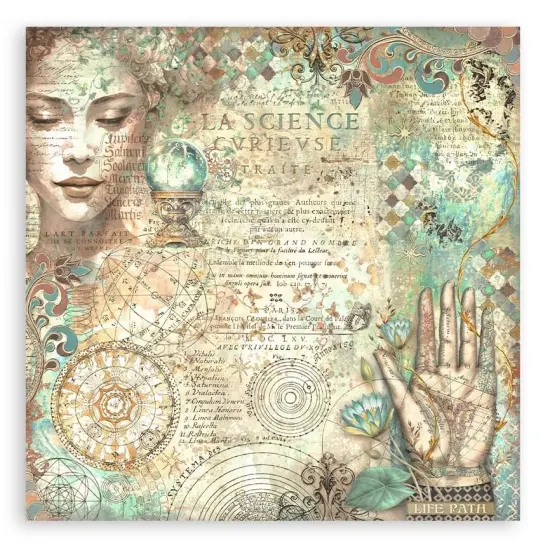 Stamperia Single-Sided Paper Pad 12"X12" 22/Pkg-Fortune {5}