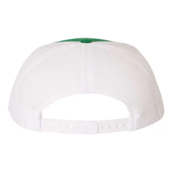 Richardson&reg; Snapback Trucker Cap Kelly/ White {2}