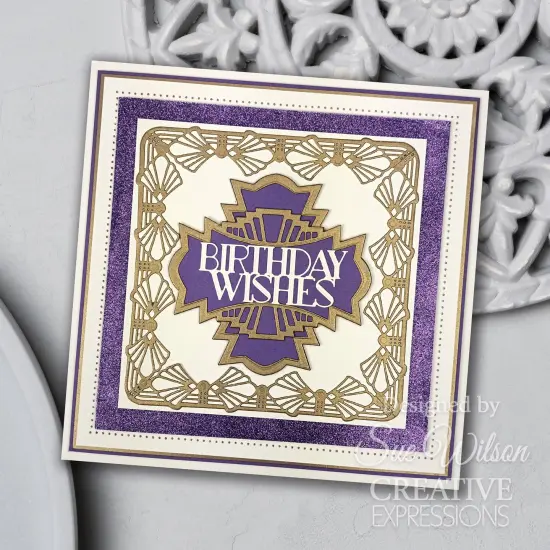 Creative Expressions Craft Dies By Sue Wilson-Art Deco Decorative Tag Duo {3}
