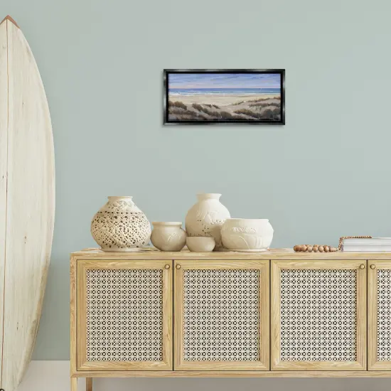 Stupell Industries Grassy Beach View Floater Framed Canvas Wall Art Design by Regina Moore  {2}