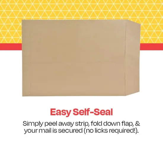 School Smart Natural Kraft Catalog Envelope, 9 x 12 Inches, Kraft Brown, Box of 100 {3}