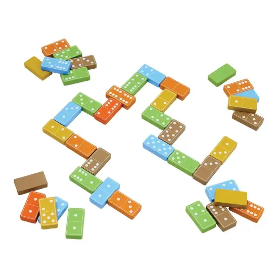 Kaplan Early Learning Company Wooden Dominoes - 168 Pieces {1}