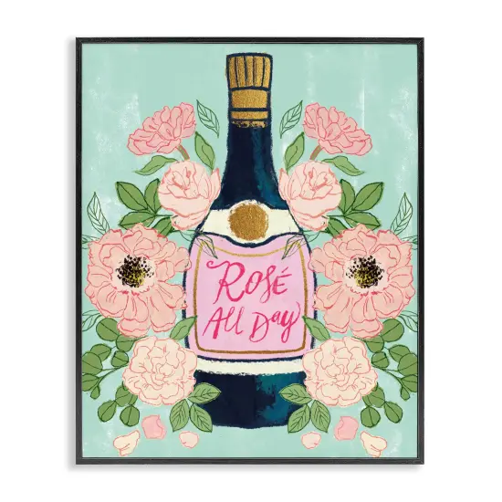 Stupell Industries Rose All Day Champagne Framed Giclee Wall Art Design by Joy Ting {1}