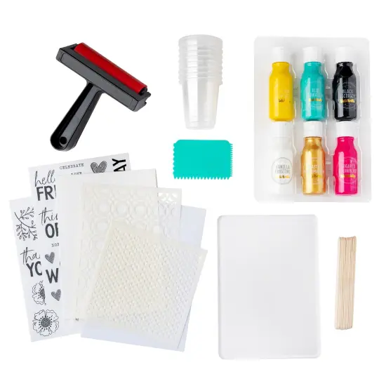 Vicki Boutin Mixed Media Card Kit-Gel Print {4}