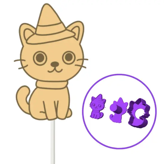 Halloween Black Cat Cake Pop Mold {1}