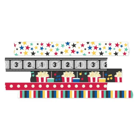 Say Cheese Tinseltown Washi Tape-5/Pkg {2}