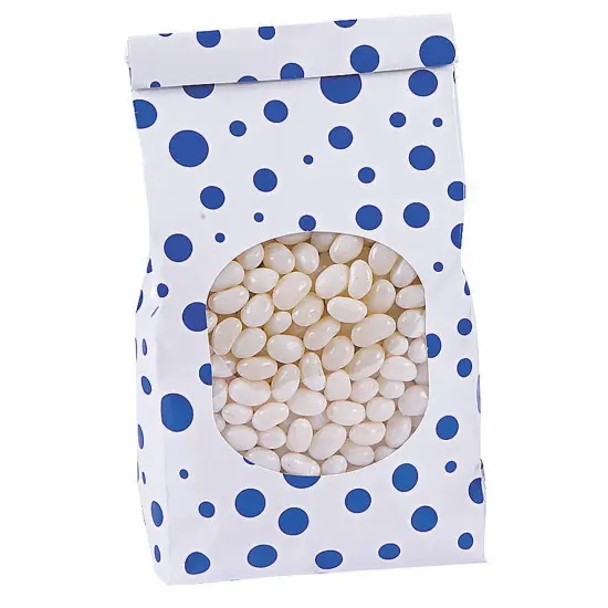 Patterned Tin Tie Treat Bags with Window - 12 Pc. Red {4}