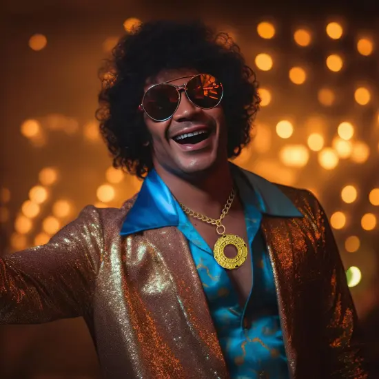 Disco Fever Costume Medallion {7}