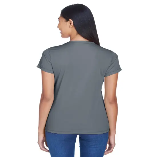 UltraClub&reg; Ladies Cool & Dry Sport Performance Interlock T-Shirt Gold {7}