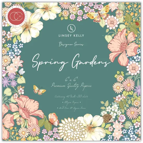 Craft Consortium Double-Sided Paper Pad 6"X6" 40/Pkg-Spring Gardens, 20 Designs {1}