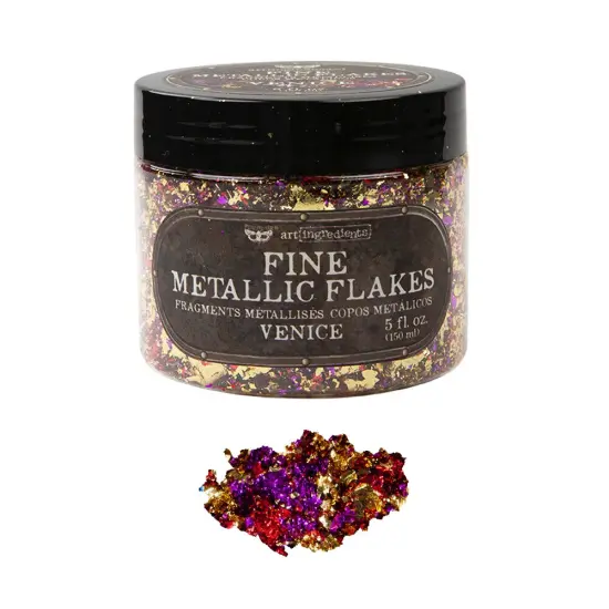 Art Ingredients - Metallic Flakes - Venice - 1 jar, total weight 30g including container {1}