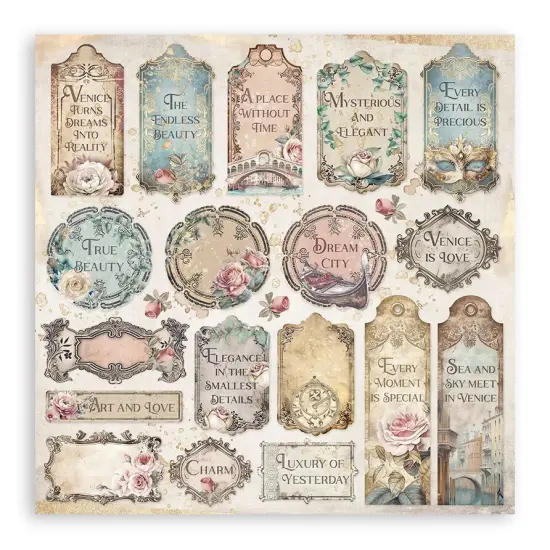 Stamperia Scrapbooking Pad 12"x12" 10/Pkg-Venice City of Art {3}