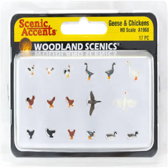 Woodland Scenics Geese And Chickens-HO-Scale {1}