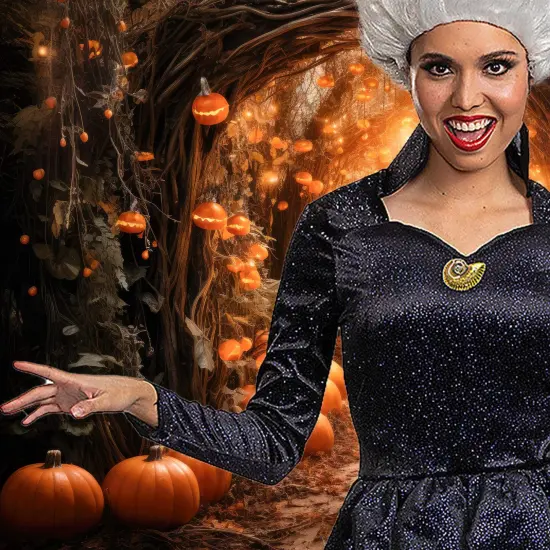 Little Mermaid Disney Womens Classic Ursula Costume Live Action Medium 8&ndash;10 {2}