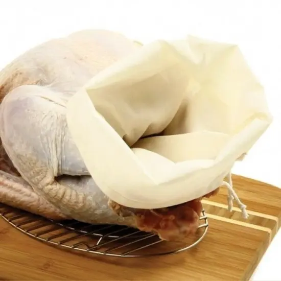 Norpro 10" x 17" Reusuable Washable Cloth Turkey Dressing Stuffing Bag {4}