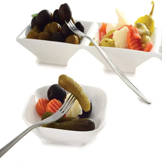 Norpro 8" Long Stainless Steel Pickle Forks Set - Olive Onion Cherry Server Fork {5}