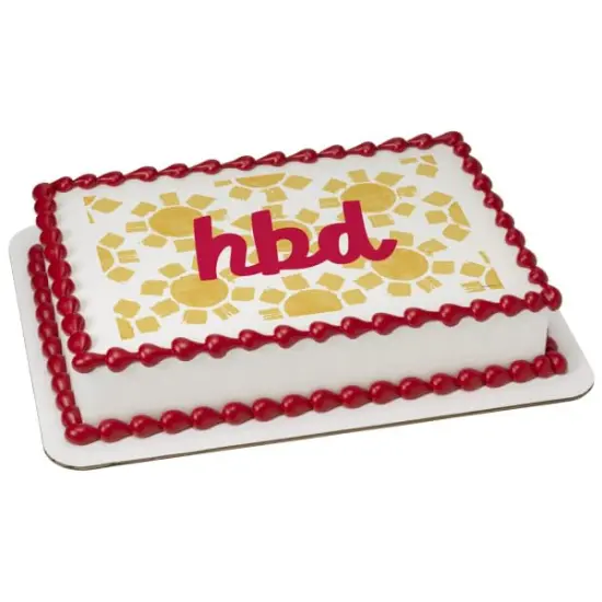 HBD Edible Icing Sheets- Assorted Image Cake Toppers-Frosting Sheets- Cookies- Cupcake Toppers {3}