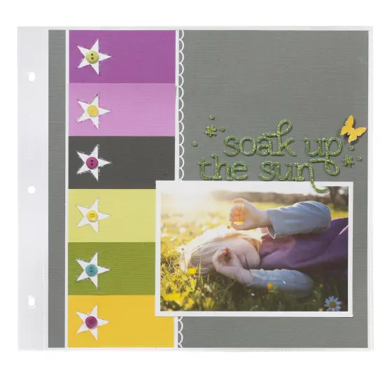 American Crafts Page Protectors Top-Loading 12"X12" 10/Pkg-(1) 12"X12" Pocket {3}