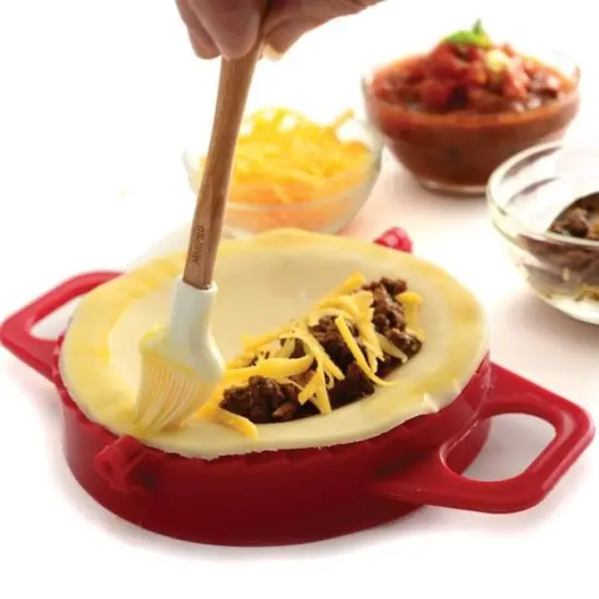 Norpro Dough & Dumpling Press - Great Maker for Turnovers, Empanadas, Calzones and Pocket Sandwiches {4}
