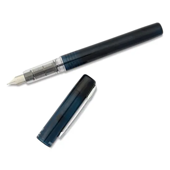 Platinum Prefounte Fountain Pen - Graphite Blue, Fine {1}