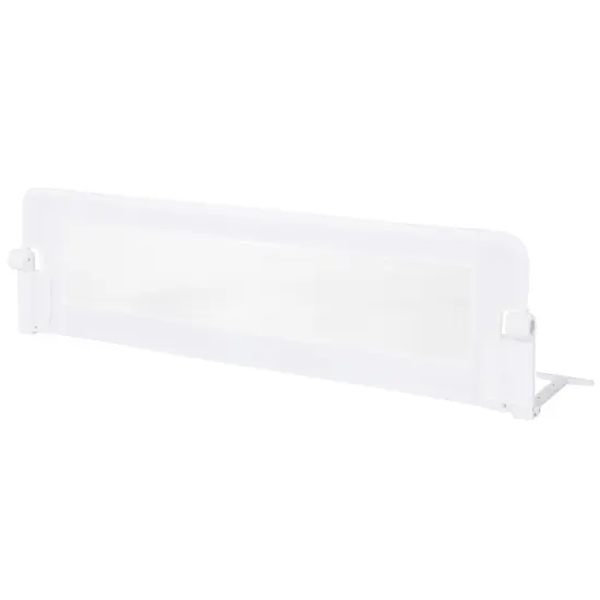 Babyjoy 60" Toddler Foldable Bed Rail with Adjustable Safety Strap Bedrail Guard White/Gray {7}