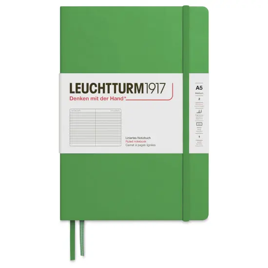 Leuchtturm1917 Ruled Hardbound Notebook - Spring Leaf, 5-3/4" x 8-1/4" {1}