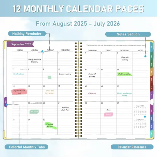 Teacher Planner, Lesson Planner Book for Teacher Calendar {3}