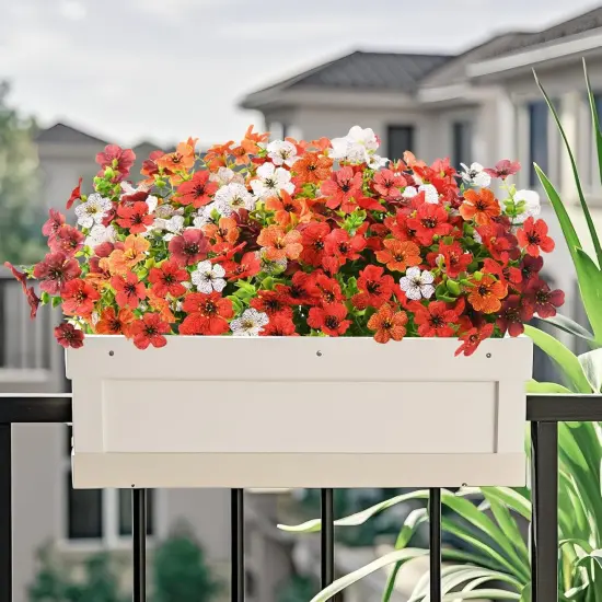 12 Bundles Silk Flowers Artificial Fall Flowers {2}