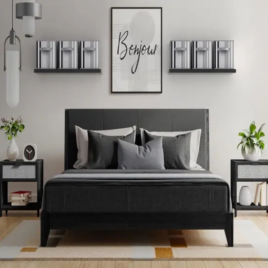 Sorbus Foldable Storage Cube - 11 Inch Closet Organizer and Storage Basket with Handles 1 Pc Stripped black {2}