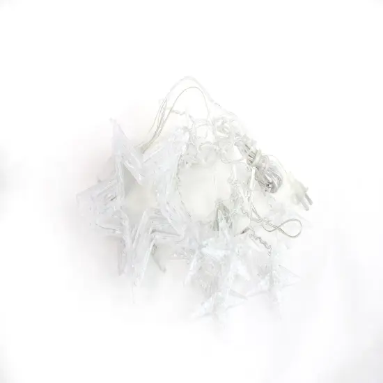Perfect Holiday 138 LED Star Curtain Light Warm white {5}