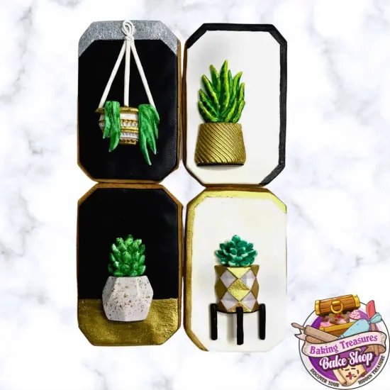 Potted Succulents Silicone Mold {4}