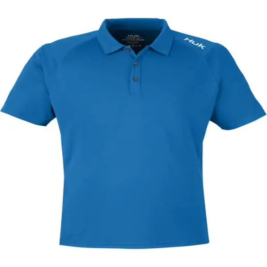 HUK&reg; Men's Lopro Solid Performance Polo Set sail {1}