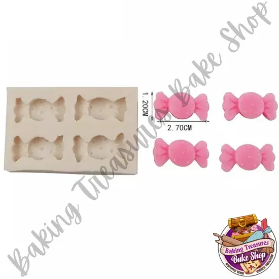 Candy 4 Cavity Silicone Mold {2}