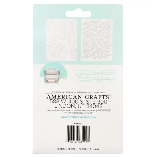 We R Revolution Embossing Folder 2/Pkg-Florals {5}