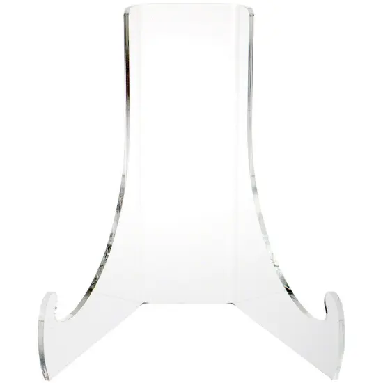 Plymor Large Clear Acrylic Flat Back Easel with Deep Support Ledges, 12" H x 10" W x 9.75" D {3}