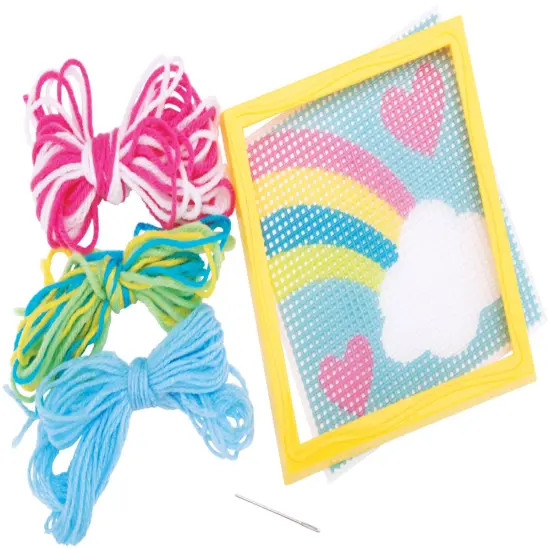 Colorbok Sew Cute! Needlepoint Kit-Rainbow {2}