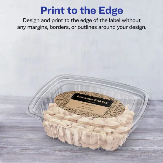 Avery Kraft Brown Oval Labels with Sure Feed, 3" x 5" {3}