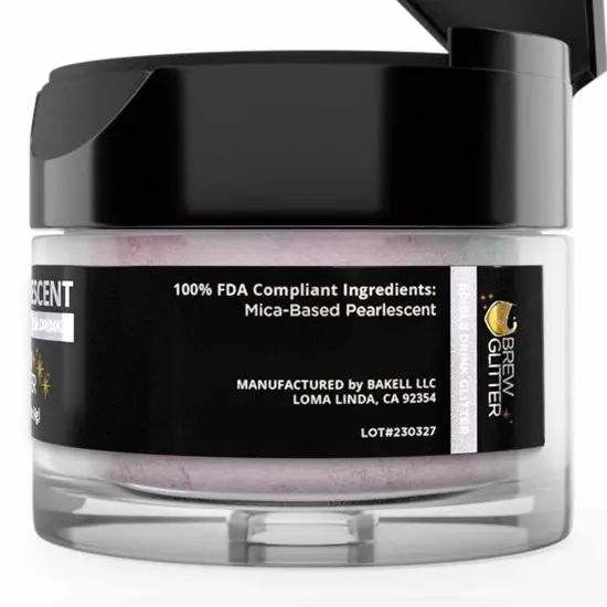 Brew Glitter - Purple Iridescent Edible Drink Glitter (4g, x1 Flip-Cap Jar) for Beer, Cocktails and Beverages {6}