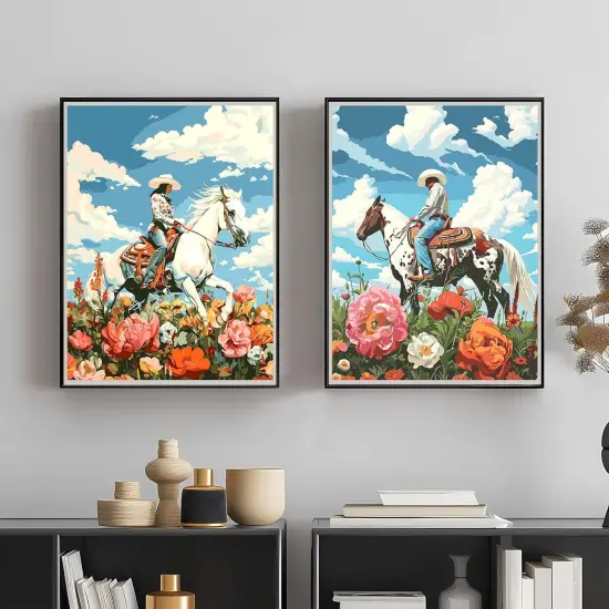 2 Pack Paint by Numbers kit for Adults Beginner and Teens, Adult Paint by Number Kits on Canvas {4}