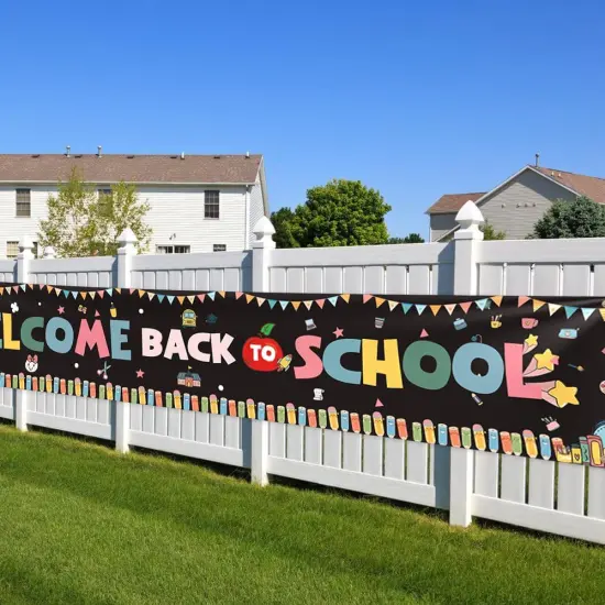 Welcome Back to School Banner(Black) {1}