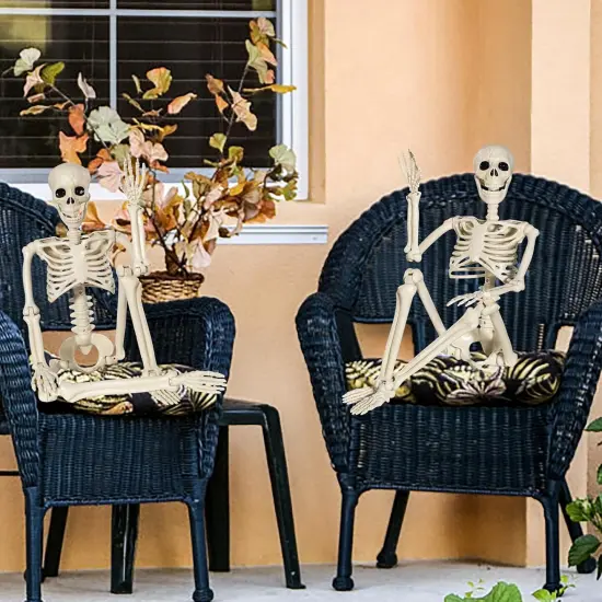 3ft Halloween Skeleton Full Body Posable {4}