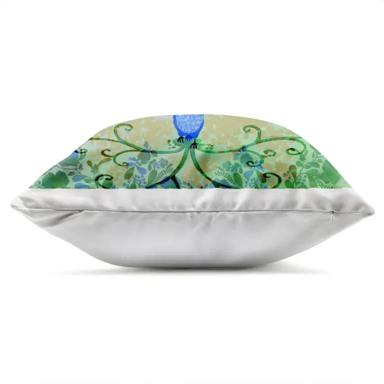 Stupell Industries Tree Blooming From Bird Outdoor Printed Pillow design by Kay Widdowson, 18 x 7 x 18 {3}