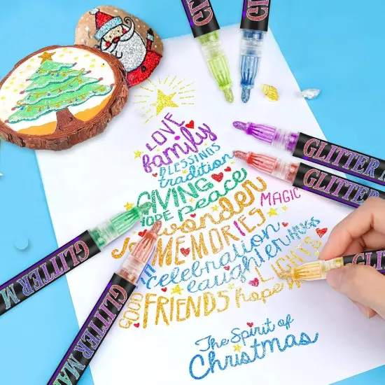 Glitter Marker Pens Shimmer Sparkle Paint Markers {2}